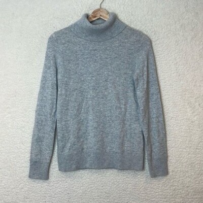 NWT Lands End Womens Gray Heather Cashmere Longsleeve