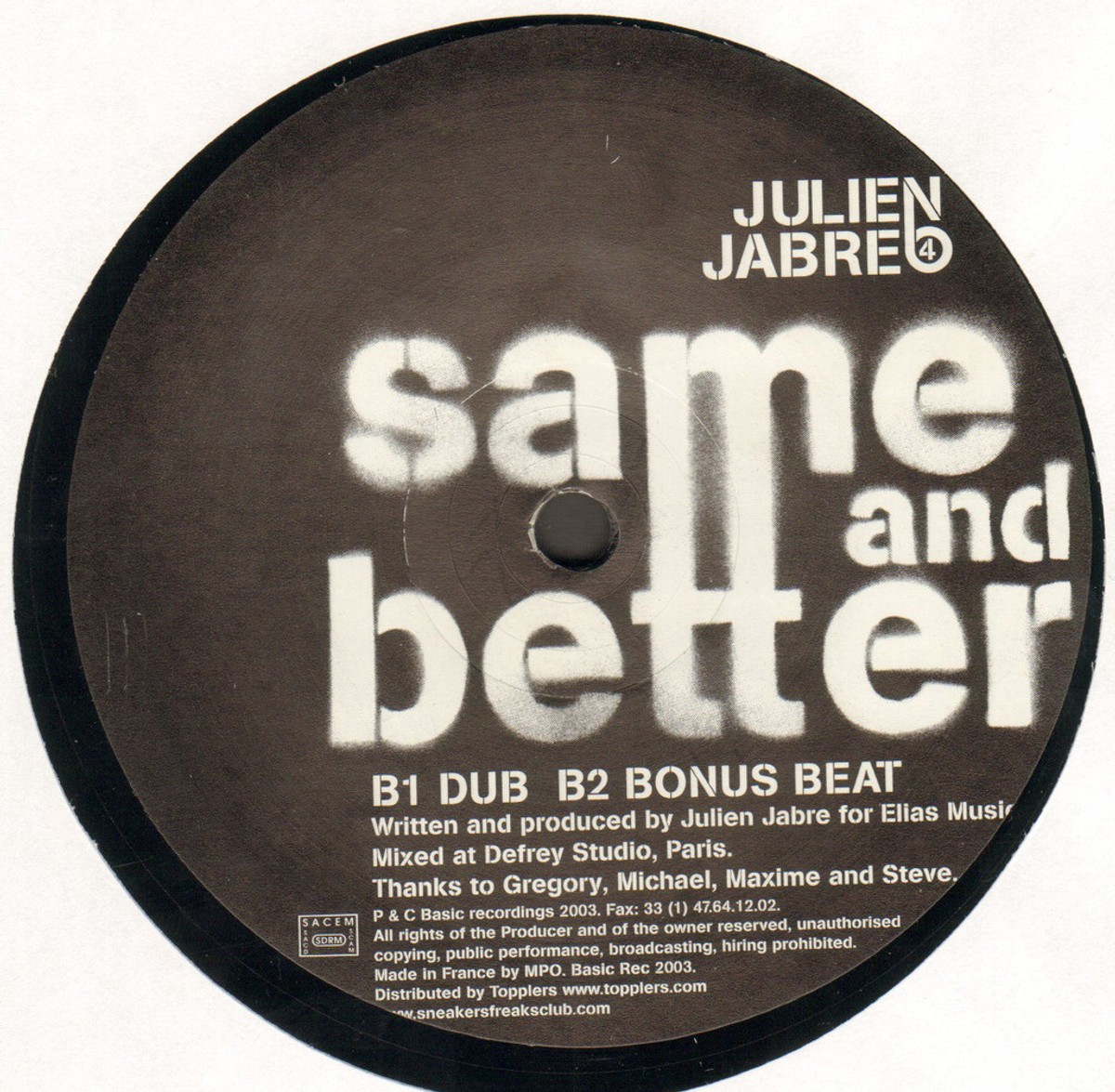 Julien Jabre Time EP FRA 12