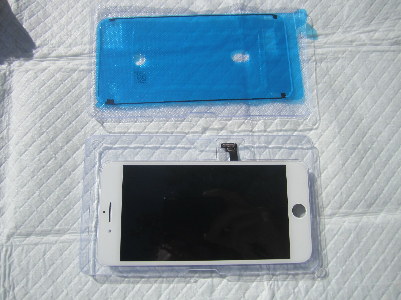 Pantalla LCD puede usarse con Apple iPhone 8 Plus, blanco, con marco, HC -  All Spares