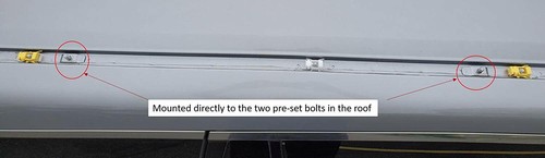 BRIGHTLINES Cross Bars Compatible For 2017-2025 Honda Ridgeline W/O Roof Rails - Picture 3 of 8