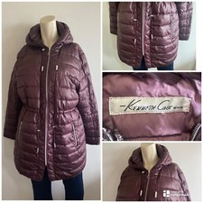 Kenneth Cole Coat Ladies Plum Hooded Puffer Jacket Women’s Size 14