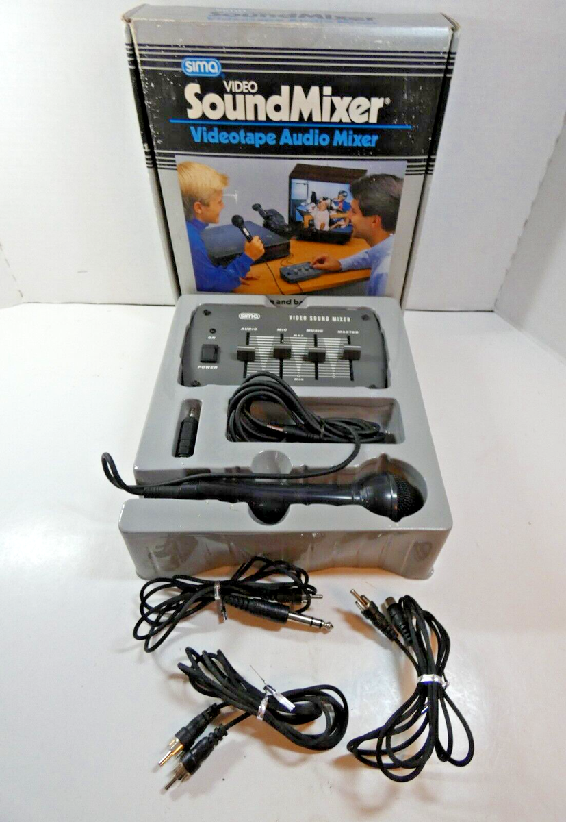 Vintage SIMA Video Sound SSM Mixer Complete w Manual | eBay