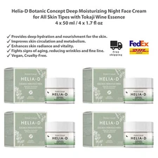 Helia-D Botanic Concept Deep Moisturizing Night Face Cream, Tokaji Wine 50ml x 4