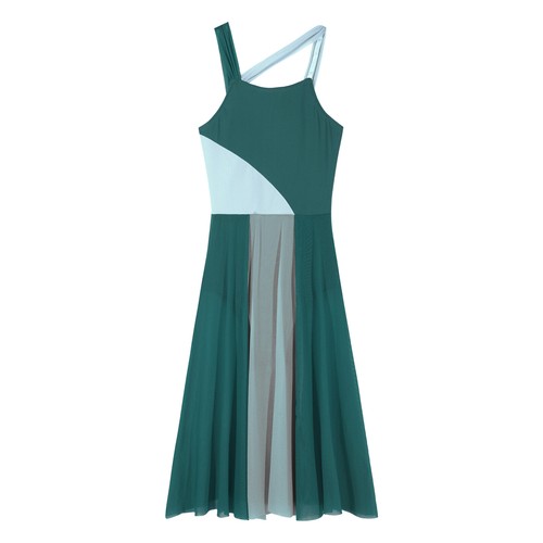 Kinder Mädchen Tanzbekleidung Lyrisch Kleid Leistung Rock Ärmellos Bodysuit DE - Bild 66 von 102