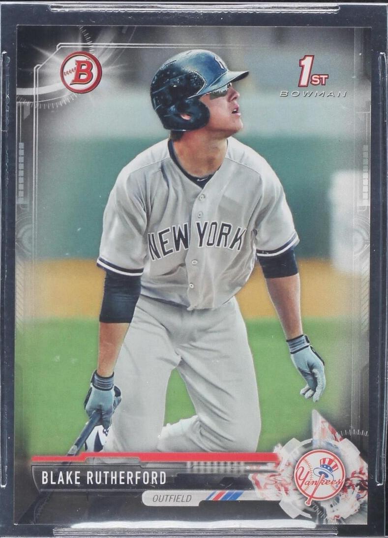 2017 Bowman - Prospects Blake Rutherford #BP121 Black /1 (RC) for sale ...