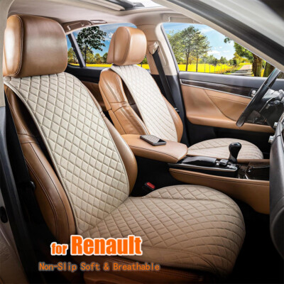 For Renault Koleos Oroch Stepway Fluence Seat Covers Non-slip Linen Front Driver