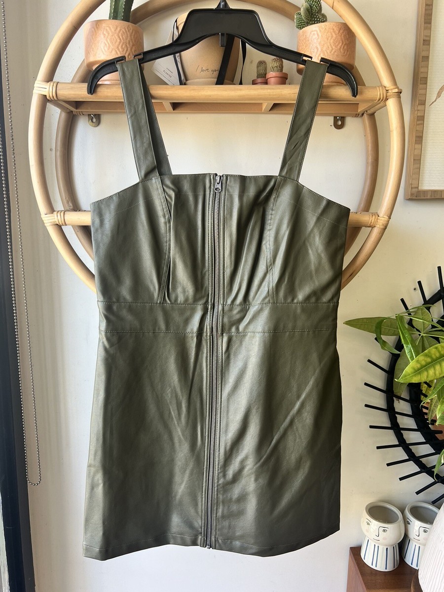 wild fable leather dress Dresses | Olive Green | Color: Green | Size: M salelbs