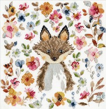 Kit de punto de cruz ~ Design Works acuarela zorro #DW3275