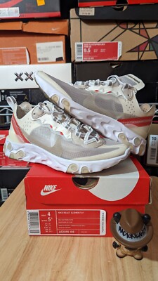Size 4 - Nike React Element 87 Light Bone 2018