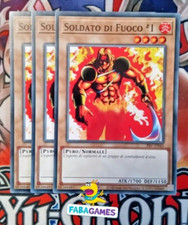 🇮🇹 YU GI OH 3 x SOLDATO DI FUOCO #1 – PSV IT043 COMUNE – ITA 🇮🇹