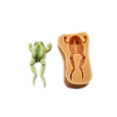 3D Swimming Frog Food grade Silicone Mold for Fondant Cake Decorating Sugarcraft