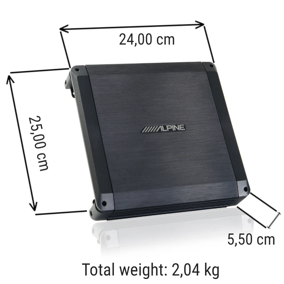 1 Alpine BBX-T600 BBXT600 Amplificateur 2 Chaînes 2 X 50 Watts RMS A 4 Ohm Spl - Photo 4/4