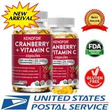 Cranberry Concentrate Extract Capsules+ Supports Urinary Tract & Bladder Health