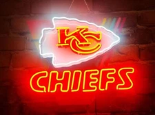 Kansas City Chiefs Champions 20"x15" Neon Light Sign Lamp With HD Vivid Printing
