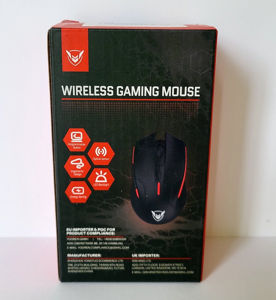 Pictek Wireless Gaming Mouse LED Optical Sensor Model: PC280A/10000 DPI ...
