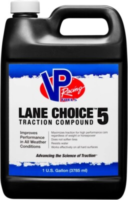 VP Racing Fuels 2351, Lane Choice 5 Tire Traction Track Prep Compound - Gallon