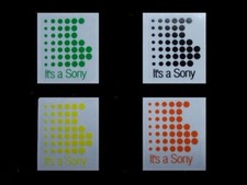 2 x "It s a Sony" sticker for Sony walkmans, discmans, MD players and tapedecks.