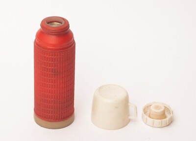 Small GDR Thermos Thermos Jug VEB with Cup Height approx. 21 cm Coffee Pot