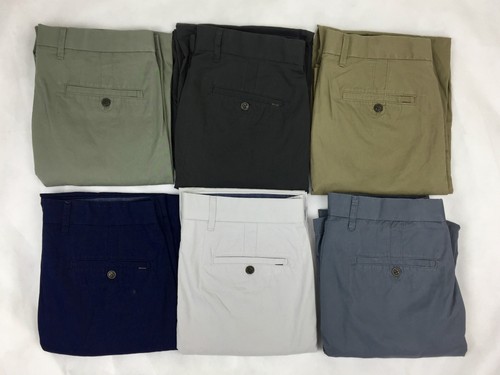 Ex M\u0026S Mens Chinos Cotton Straight Leg 