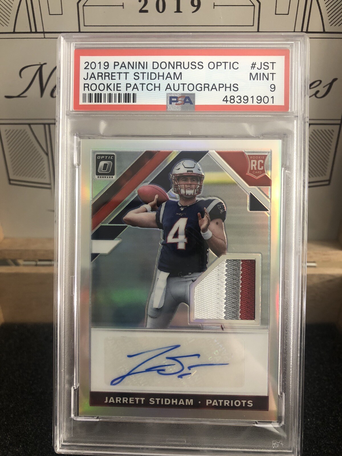 Jarrett Stidham Panini Donruss Optic Rookie Patch Autographs #JST Base