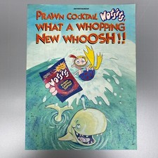 GOLDEN WONDER WOTSITS PRAWN COCKTAIL FLAVOUR 1998 VINTAGE RETRO ADVERT
