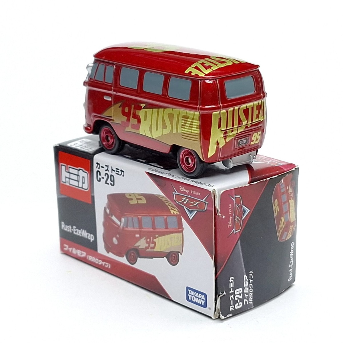 Tomica Disney CARS C-29 Fillmore Volkswagen RRC Type Rust-Eze Wrap