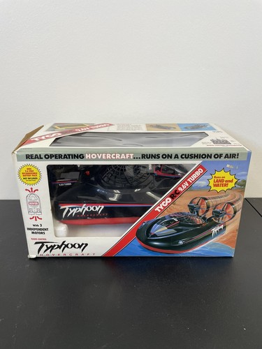 TYCO Typhoon Hovercraft R/C Vintage 9.6 V Remote Controlled In Original Box