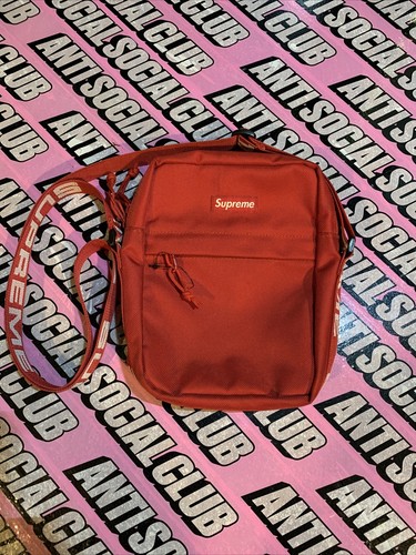 supreme shoulder bag red ss18