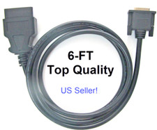 6ft Otc 3825-32 Pegisys Mvci Replacement Obd2 Obdii Main Cable Connector Plug