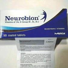 Neurobion Merck Vitamin B Complex B1,6,12 Nourish Nervous System 50 Tab