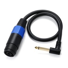 6.35mm 1/4" Male to Speakon Female Cable Plug Converter