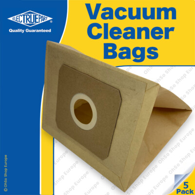 5 x ZANUSSI E62 Vacuum Cleaner Paper Dust Bags To Fit - ZA120, ZAN3910