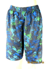 CHAMPION SZ XL NWOT 100 Polyester 2 Layer Blue Gray Sporty Active Swim Shorts