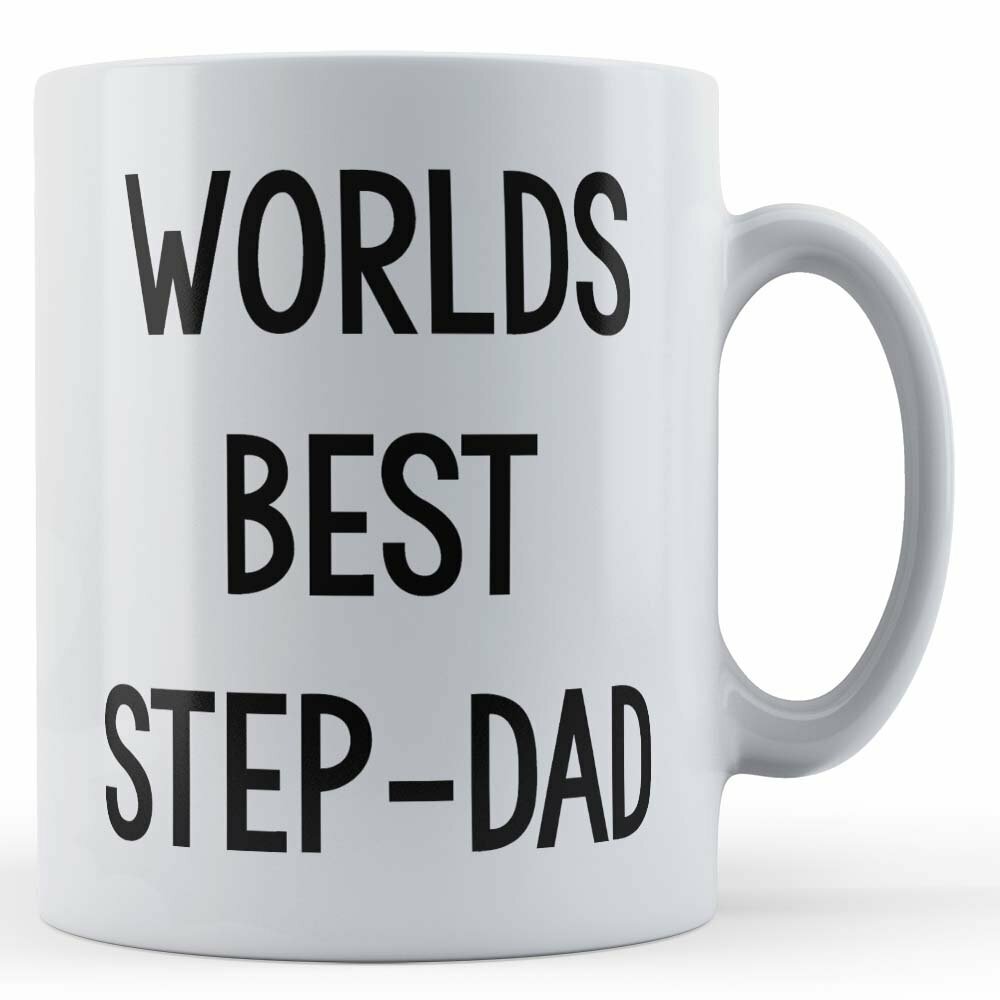 Father's Day, Worlds Best Step-Dad Gift Mug
