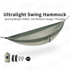 Portable Hammock Outdoor Camping Anti Rollover Ultralight Bearing Weight Hiking