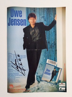 Uwe Jensen - signiertes Poster - original Autogramm - ca. Din A4cm - Autogrammka