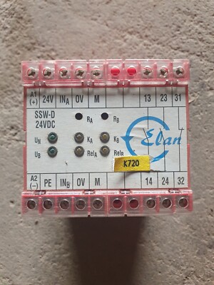 ELAN Safety Relay Type SSW-D-24 VDC 170mA 24VDC 250VAC 4KV/2