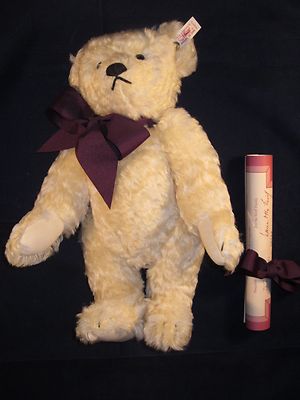 STEIFF Charlotte White Bear Hamleys Limited Edition ~ NEW with TAG