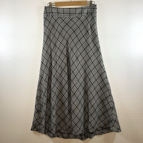 Maxi falda a cuadros escoceses tartán para mujer talla 8 Academia Preppy dinero antiguo herencia ecuestre - Imagen 1 de 11
