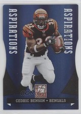 2011 Donruss Elite Aspirations Die-Cut 22/68 Cedric Benson #21 10ip