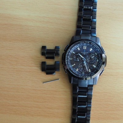 CASIO OCEANUS OCW-M700 Tough Solar Radio Controlled Black Titanium Watch Links