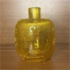 Blenko Yellow Crackle Glass Vase - GLOWS