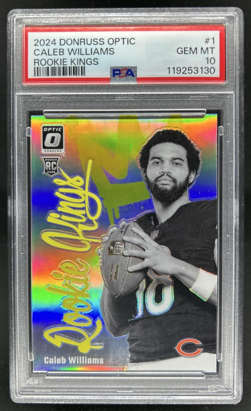 2024 Panini Donruss Optic Caleb Williams Kings RC #1 Bears PSA 10 Rookie