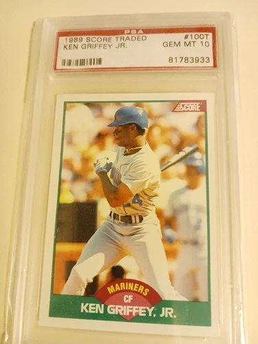 1989 Score Traded #100T Ken Griffey Jr. ROOKIE RC PSA 10 GEM MT Mariners