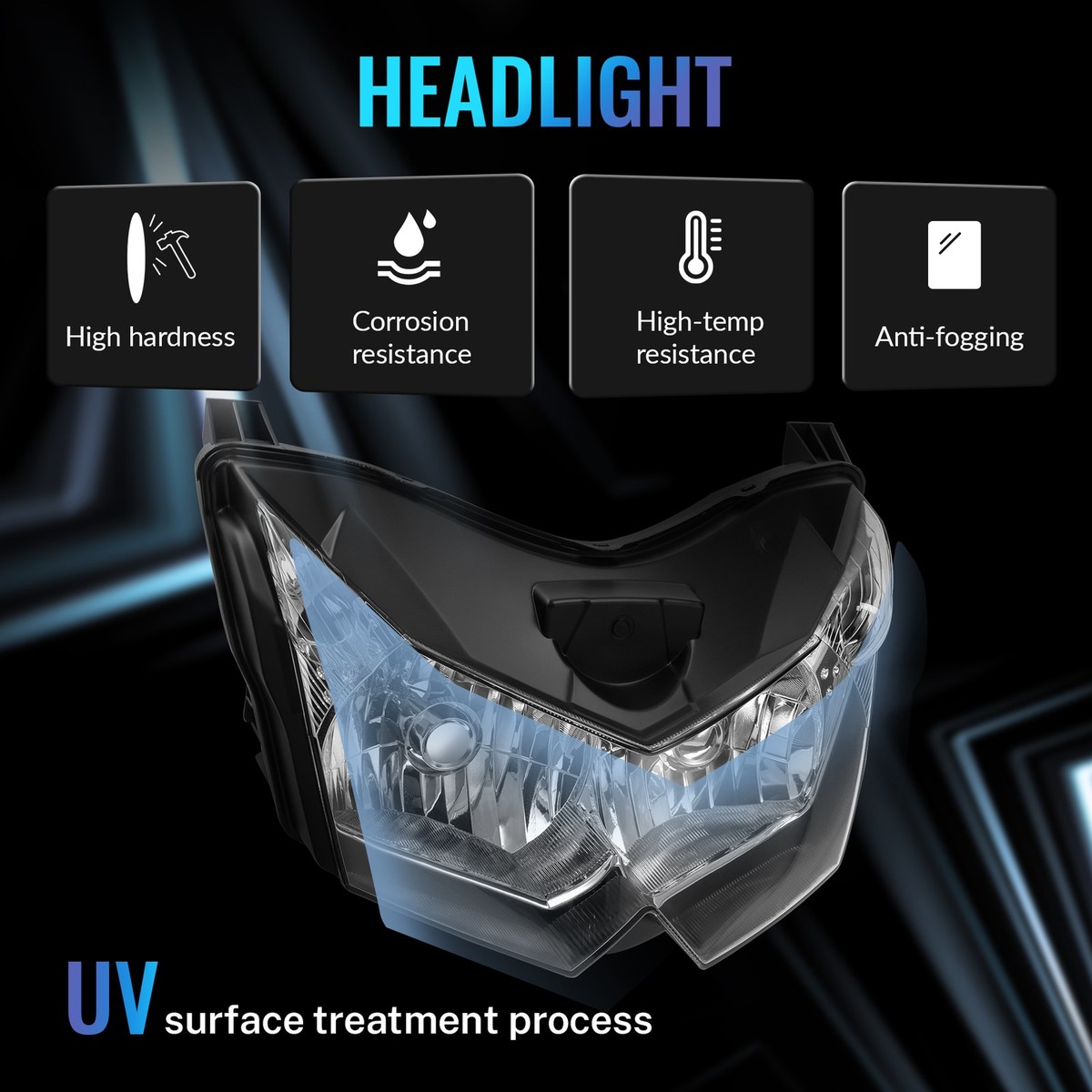 Clear Headlight Assembly House Fit For Kawasaki Z750 ZR750L
