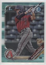 2019 Bowman Chrome Prospects Aqua Refractor 78/125 Blaze Alexander #BCP-53 7zf