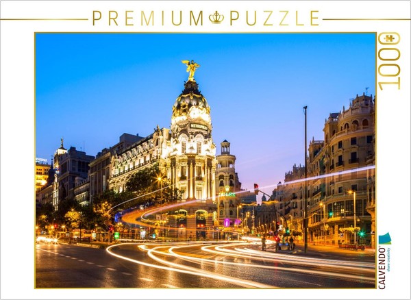 Calvendo Puzzle Madrid Bei Nacht 1000 Teile Puzzle Quer | 1000 Teile Lege-GrößE-image