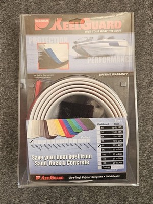 MEGAWARE KEELGUARD Boat Keel Protector, 8-Feet, White
