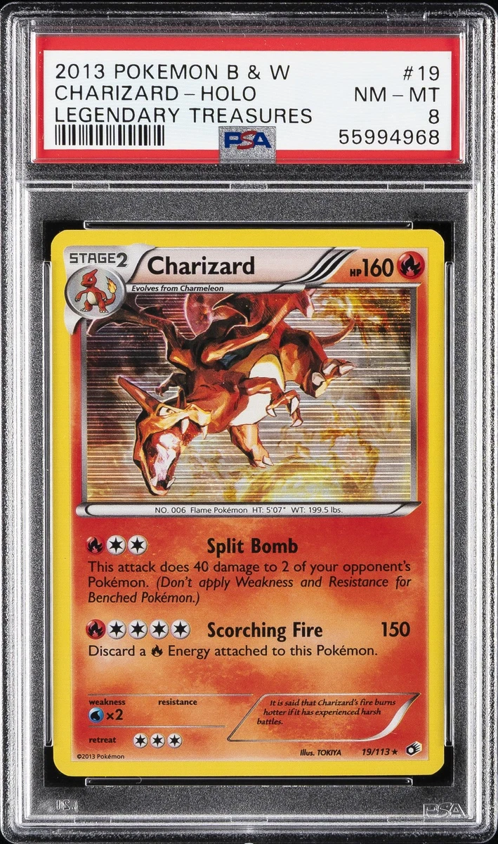 リザードン PSA8 英語版 Charizard #6 Holo Charizard Pokémon TCG Professional Sports Authenticator (PSA