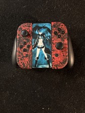 Nintendo Switch Joy-Con Controller Set Custom Anime Skin Red Black – Tested